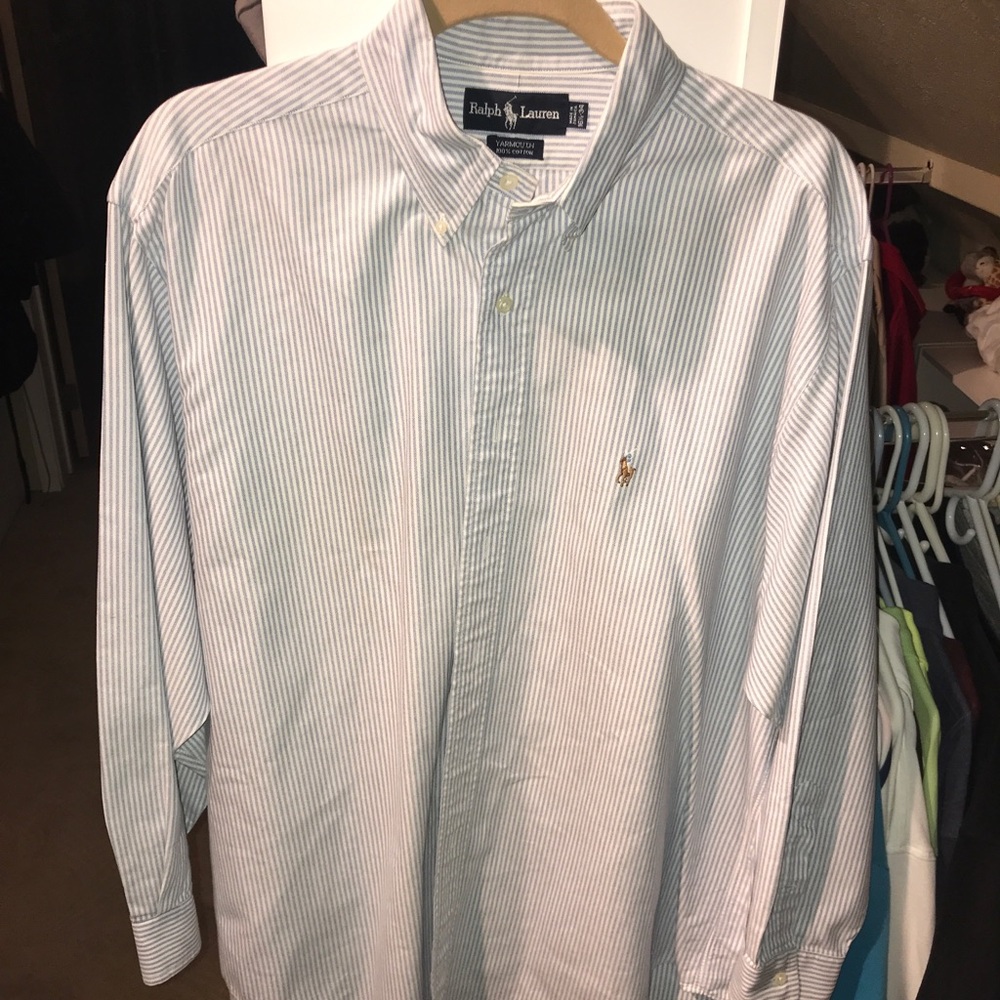 Polo Ralph Lauren Button Up Shirt, White Size L